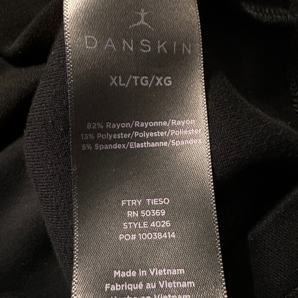 Danskin Black Top Size XL - Picture 3 of 8